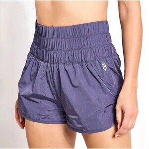 Free People FP Movement The Way Home Shorts - Deep Sea - Purple - Size Med